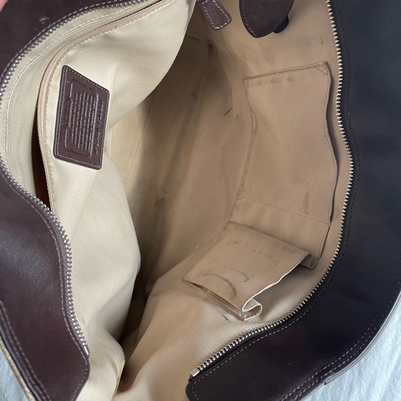 Coach Brown and Tan Shoulder Bag - Picture 5 of 7